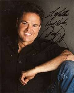 Donny Osmond Meet and Greet Signed Picture 2011