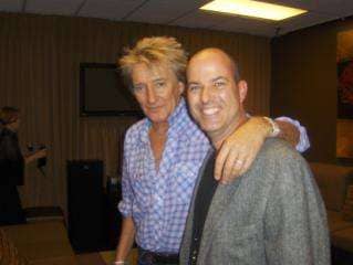 Matthew with Rod Stewart 2010